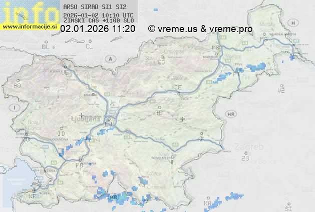 Radarska karta padavin