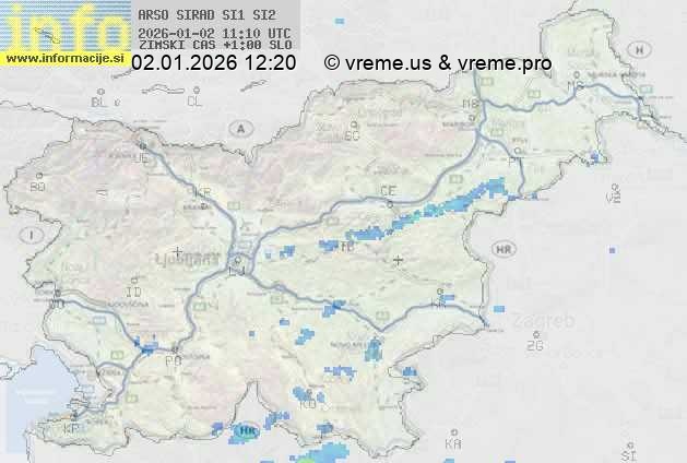 Radarska karta padavin