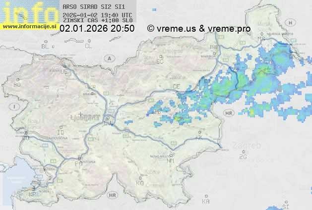 Radarska karta padavin