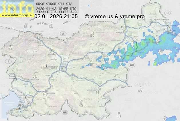 Radarska karta padavin