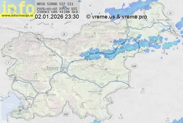 Radarska karta padavin