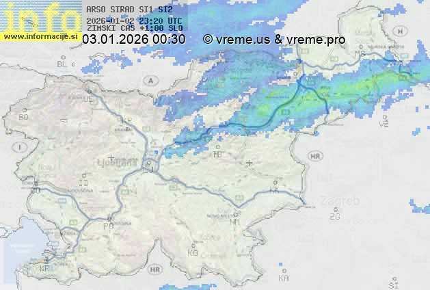 Radarska karta padavin