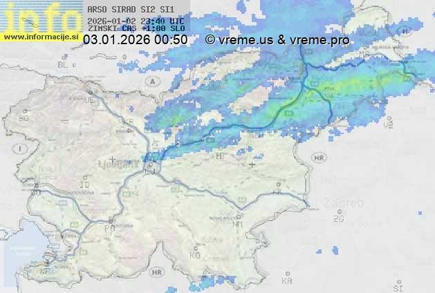 Radarska karta padavin