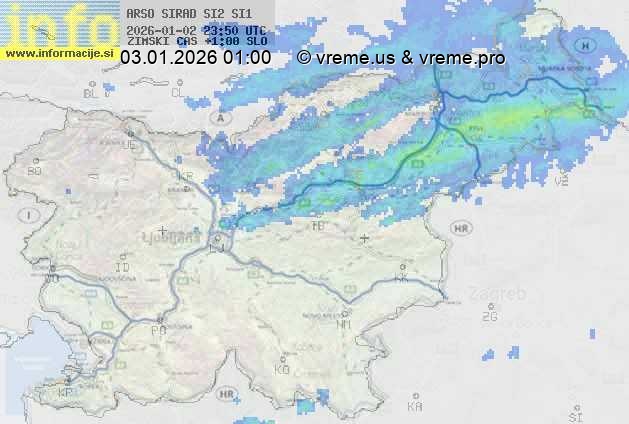 Radarska karta padavin