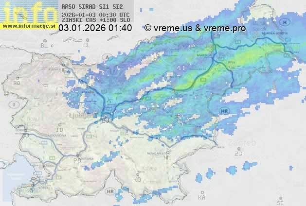 Radarska karta padavin