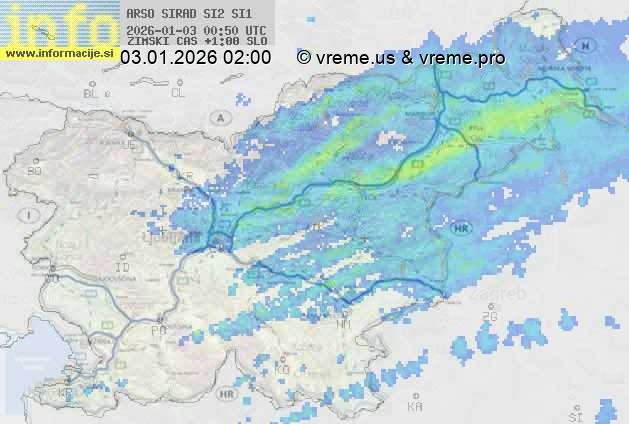 Radarska karta padavin
