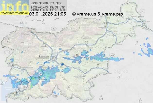 Radarska karta padavin