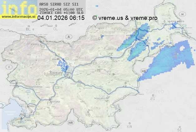 Radarska karta padavin