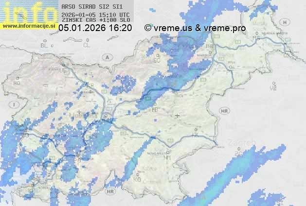 Radarska karta padavin