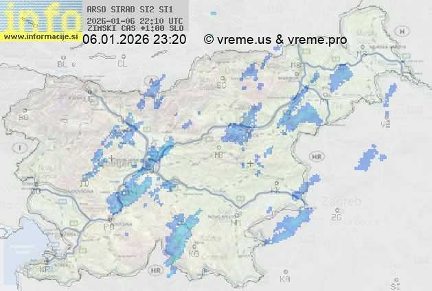 Radarska karta padavin