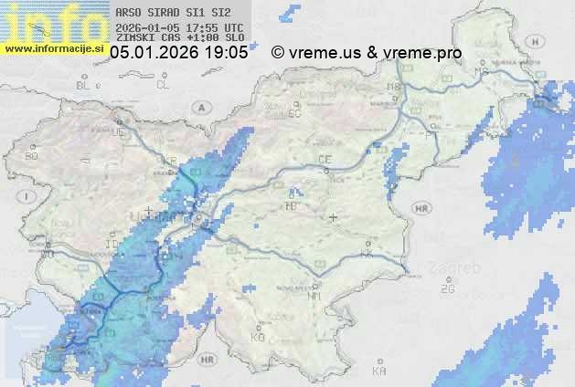 Radarska karta padavin