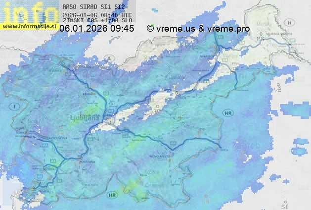 Radarska karta padavin