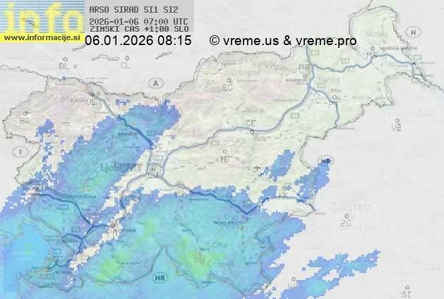 Radarska karta padavin