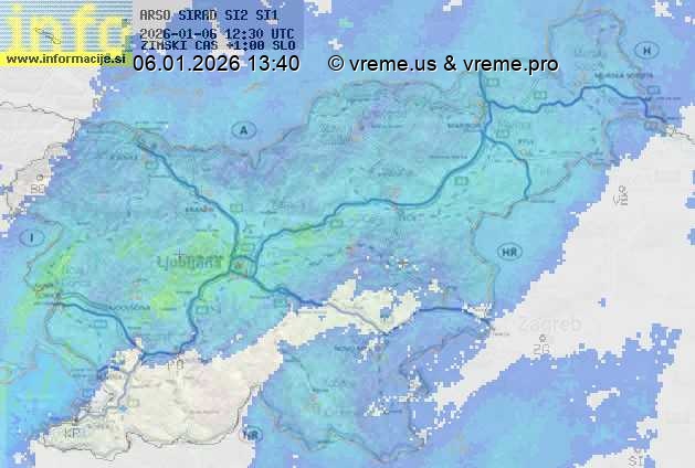 Radarska karta padavin
