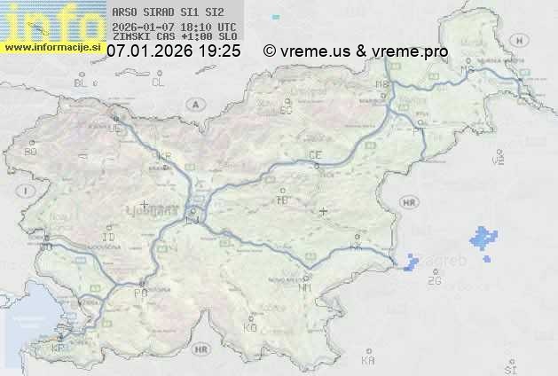 Radarska karta padavin