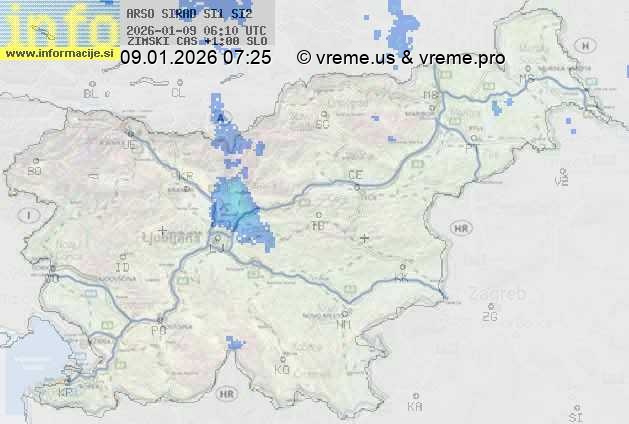 Radarska karta padavin