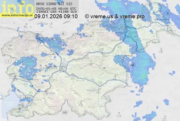 Radarska karta padavin