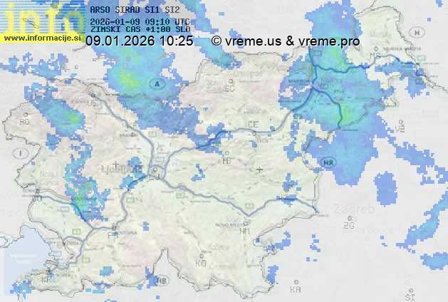 Radarska karta padavin