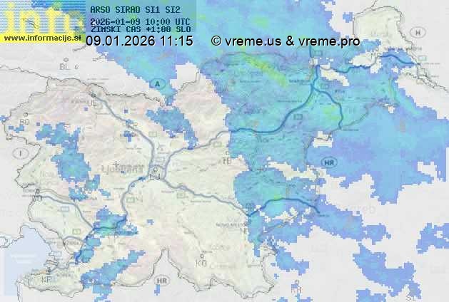 Radarska karta padavin