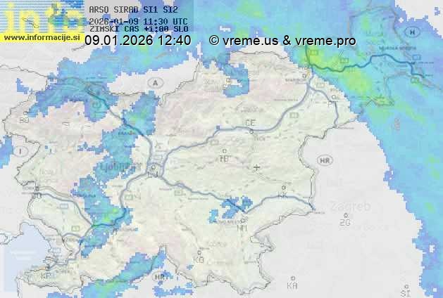 Radarska karta padavin