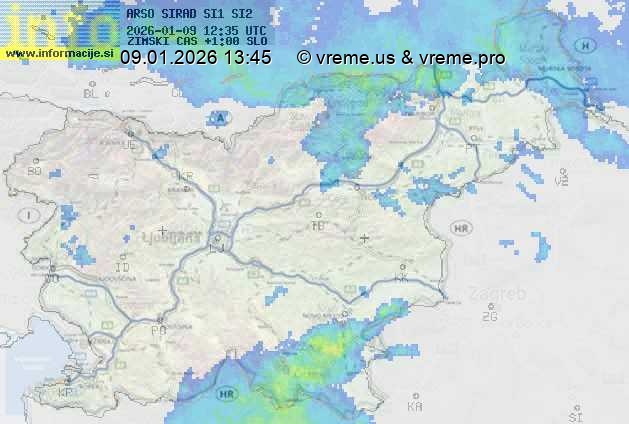 Radarska karta padavin