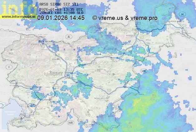 Radarska karta padavin