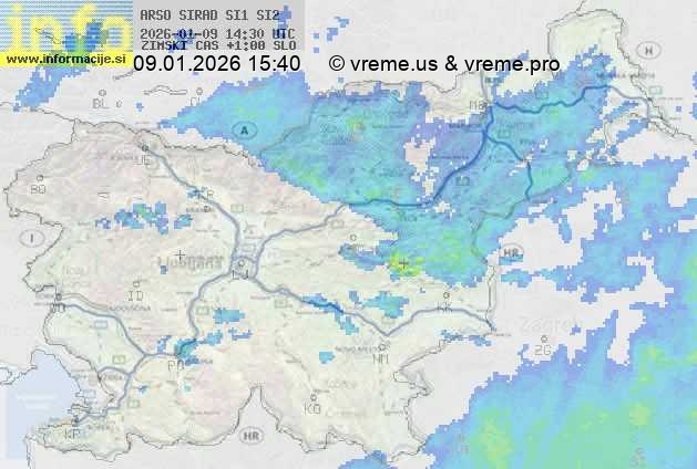 Radarska karta padavin