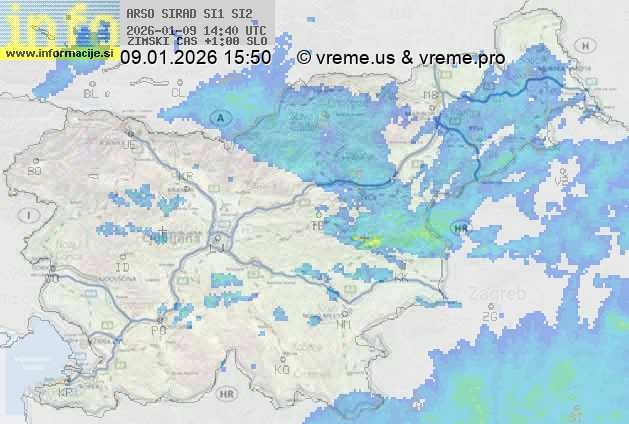 Radarska karta padavin