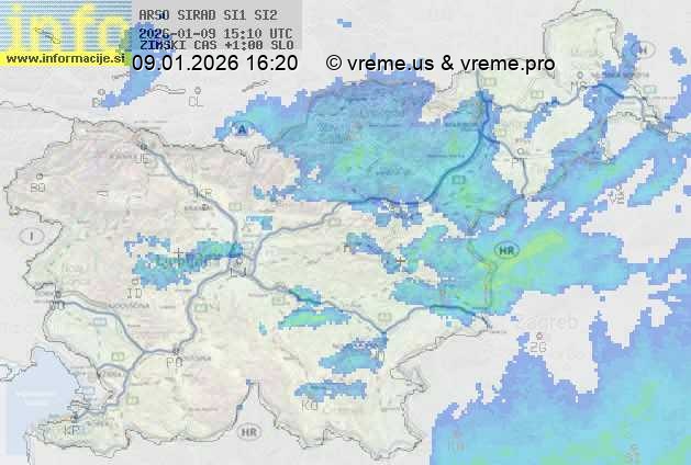 Radarska karta padavin