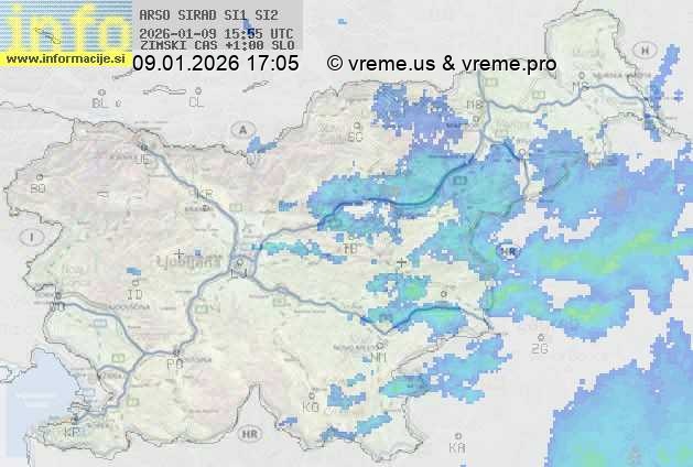 Radarska karta padavin