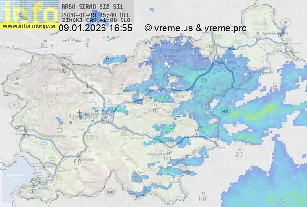 Radarska karta padavin