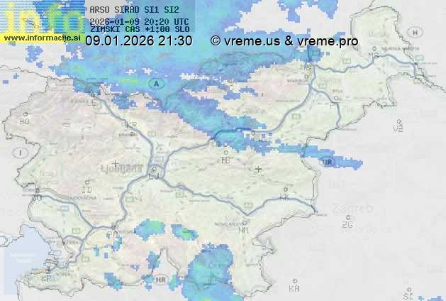 Radarska karta padavin