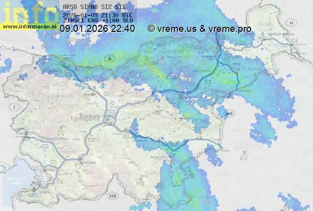 Radarska karta padavin