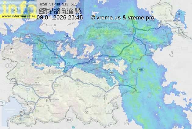 Radarska karta padavin