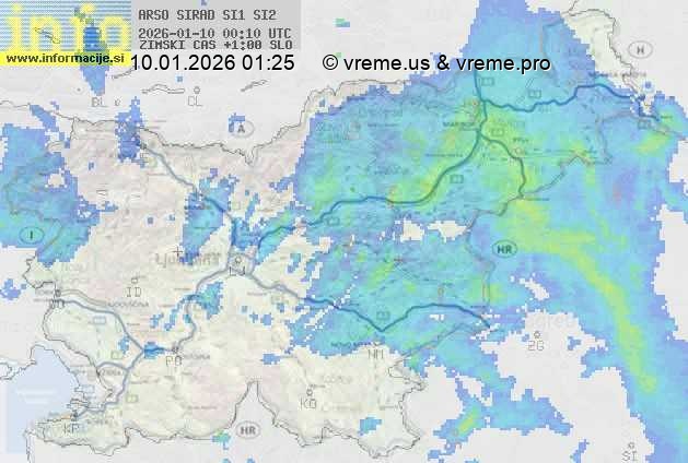 Radarska karta padavin
