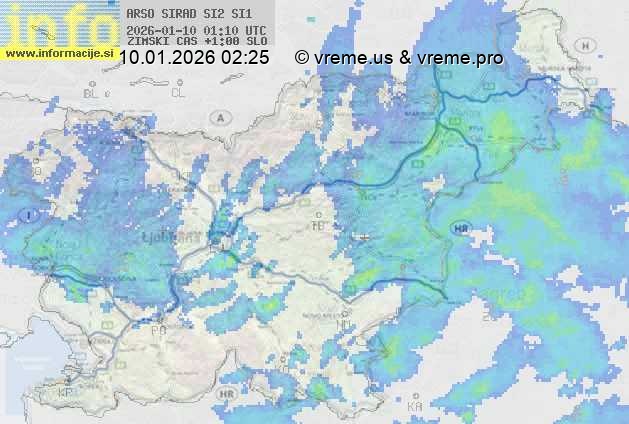 Radarska karta padavin