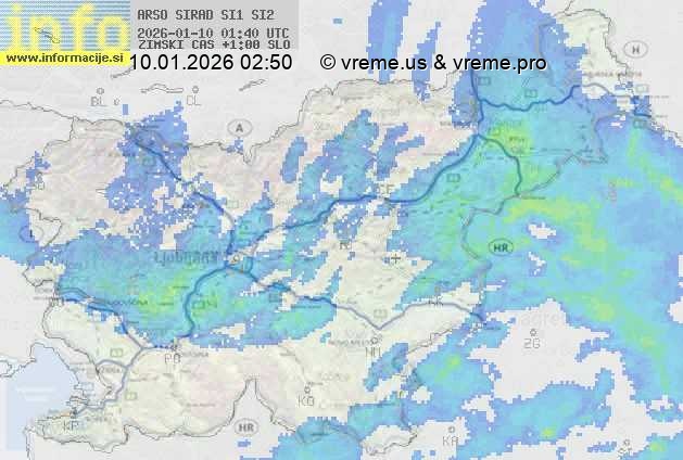 Radarska karta padavin