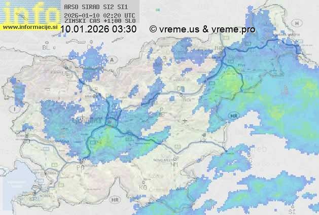 Radarska karta padavin