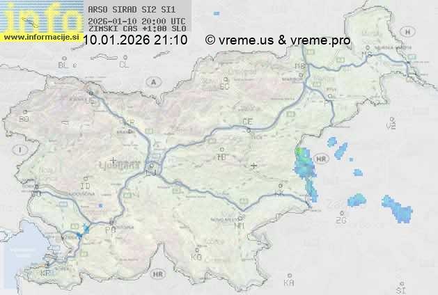 Radarska karta padavin