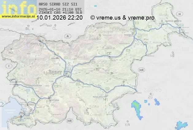 Radarska karta padavin