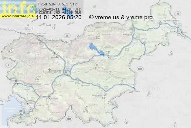 Radarska karta padavin