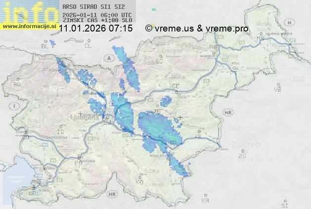 Radarska karta padavin