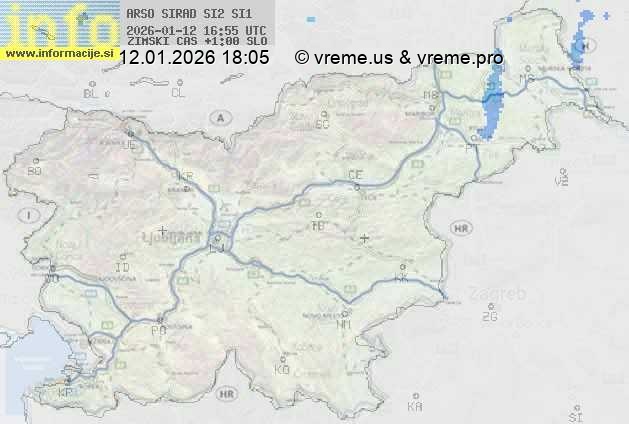 Radarska karta padavin