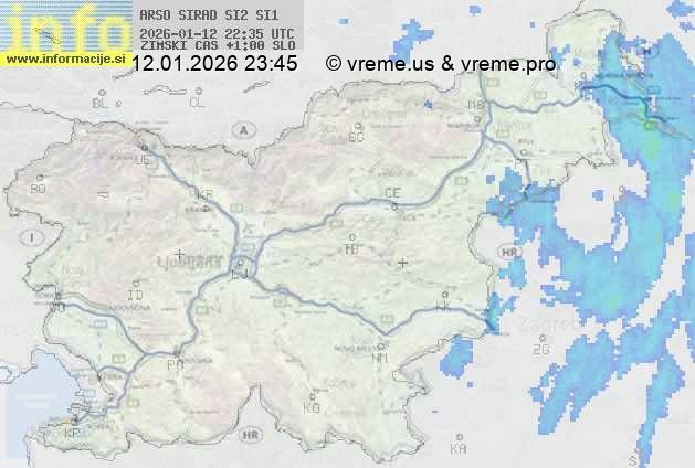 Radarska karta padavin