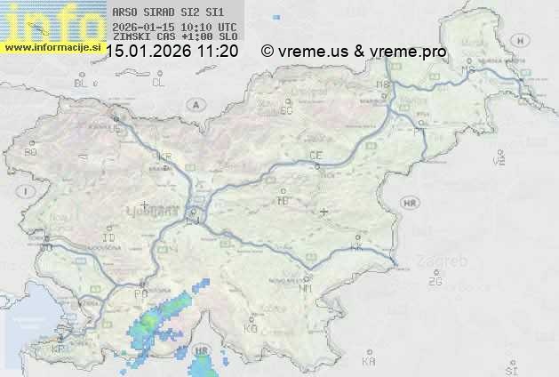 Radarska karta padavin