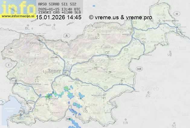 Radarska karta padavin