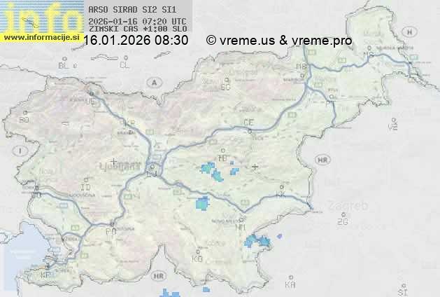 Radarska karta padavin