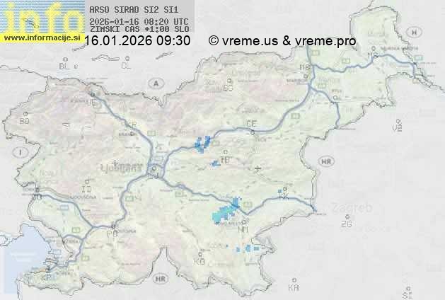 Radarska karta padavin