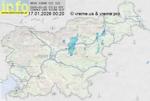 Radarska karta padavin