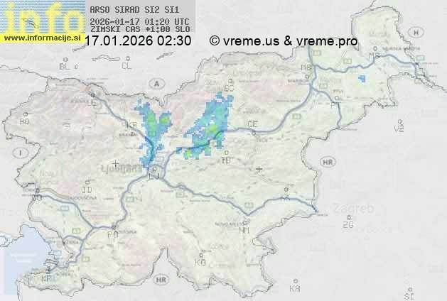 Radarska karta padavin